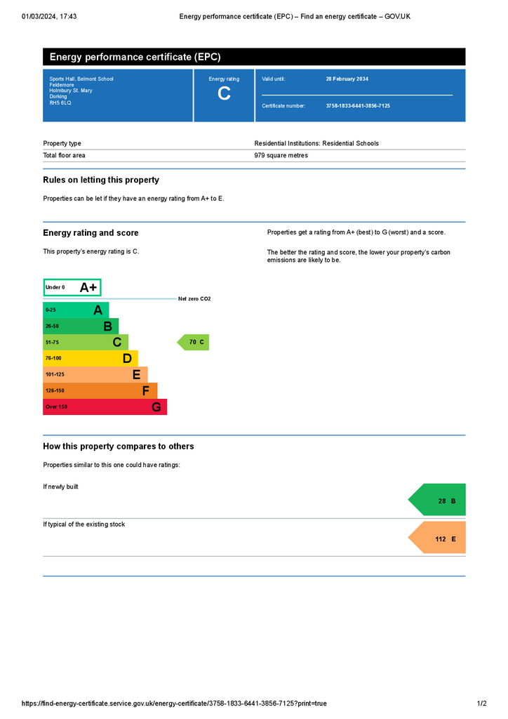 Sports Hall - Energy