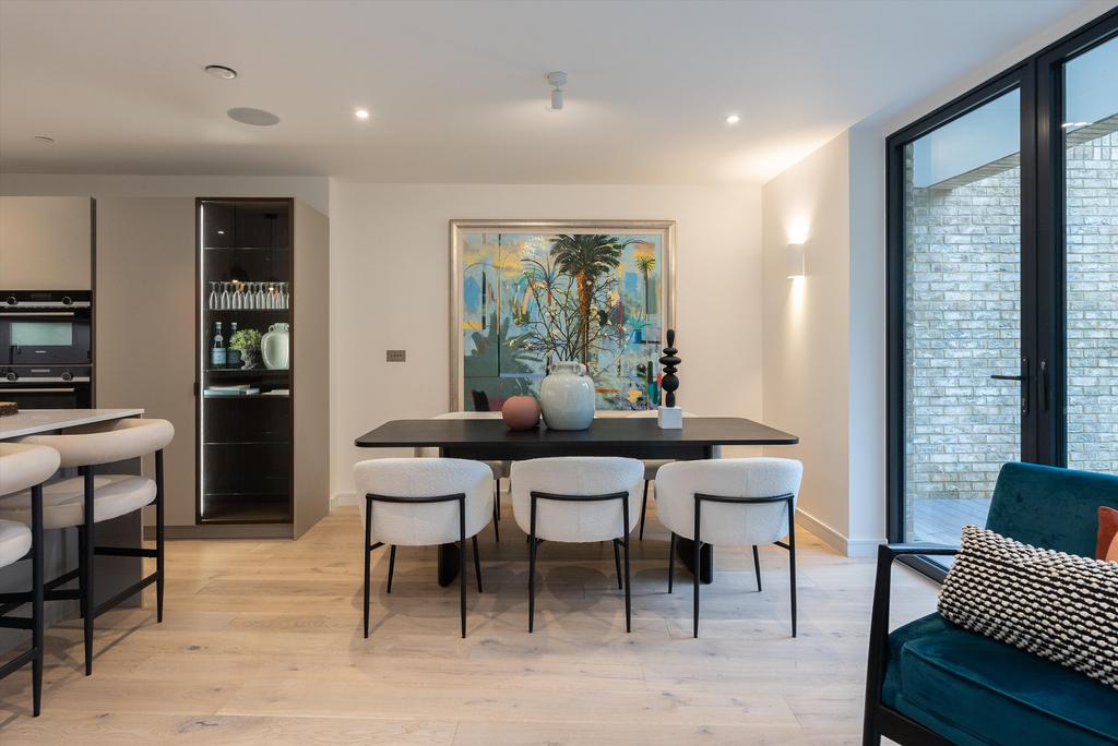 Open-plan living area, open plan living