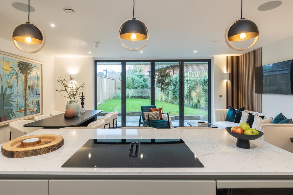 Open-plan living area, open plan living