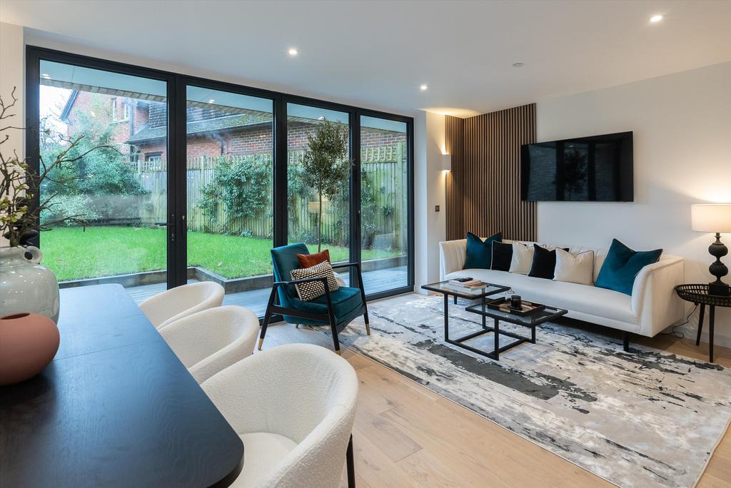 Open-plan living area, open plan living