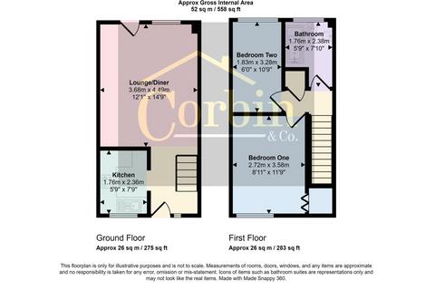 2 bedroom terraced house for sale, Seatown Close, Canford Heath, Poole, Dorset, BH17