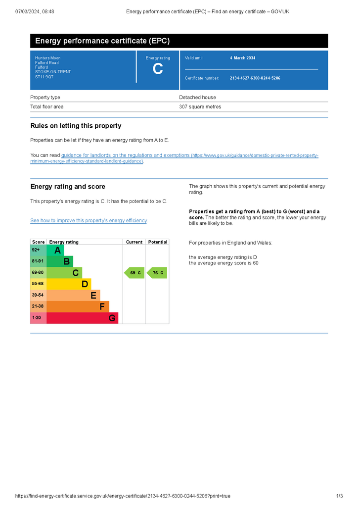 Energy performance c