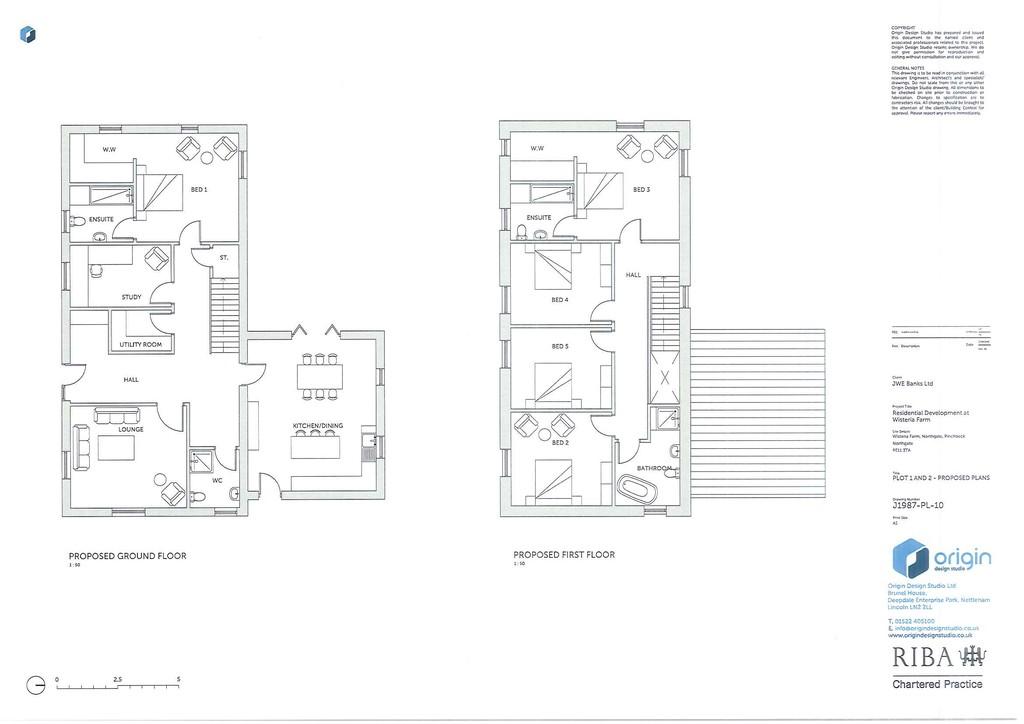 Plot 1 &amp; 2 Proposed Plans