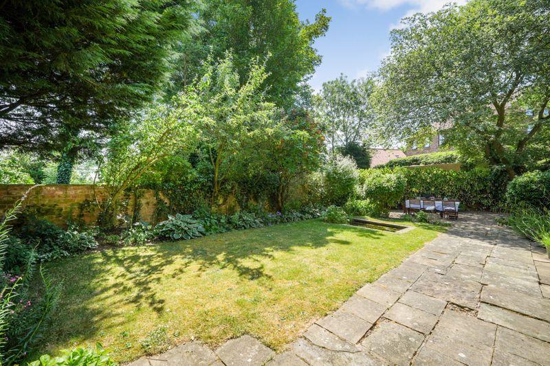 Rear garden and pond