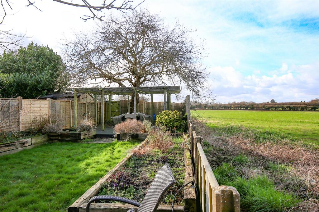 Garden backing onto fields