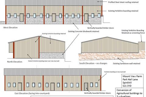 Land for sale, Buildings at Mount View Farm, Parkhall Lane, Spinkhill, Sheffield,