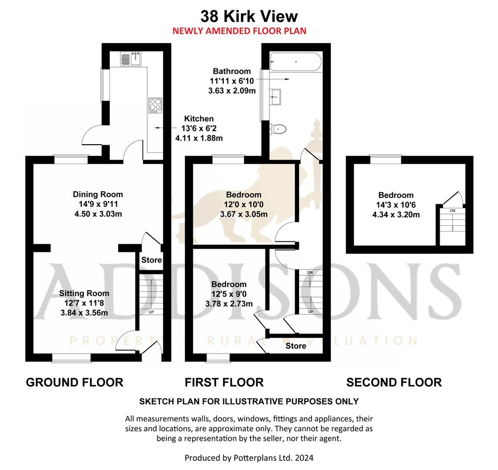 Kirk View, Barnard Castle DL12 3 bed terraced house for sale £185,000