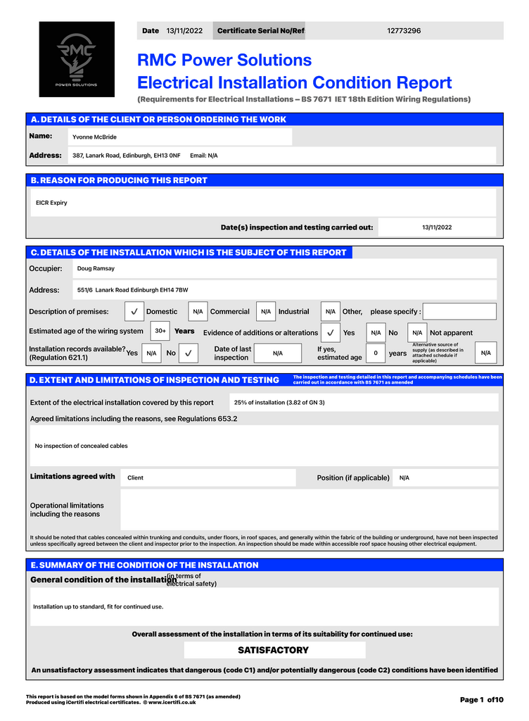 EPC Certificate