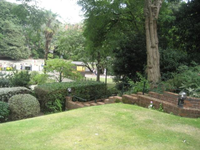 Private Stairs to garden