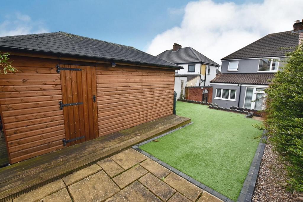 Rear Garden with Shed