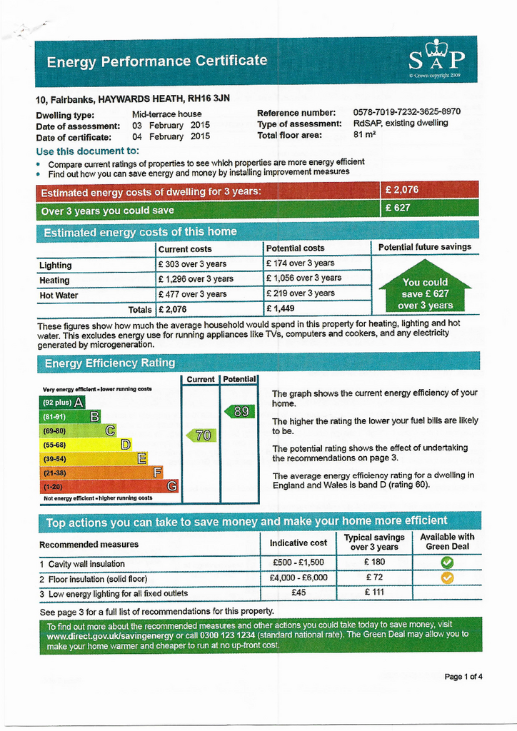 EPC Certificate