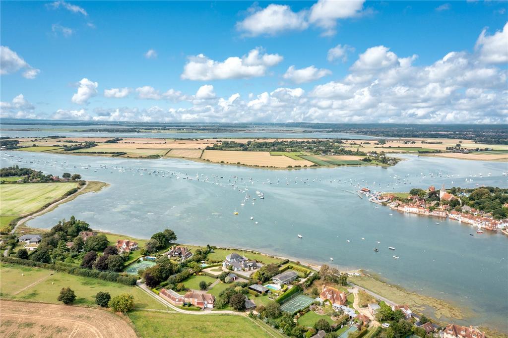 Aerial of harbour