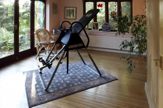 Therapy room with sauna