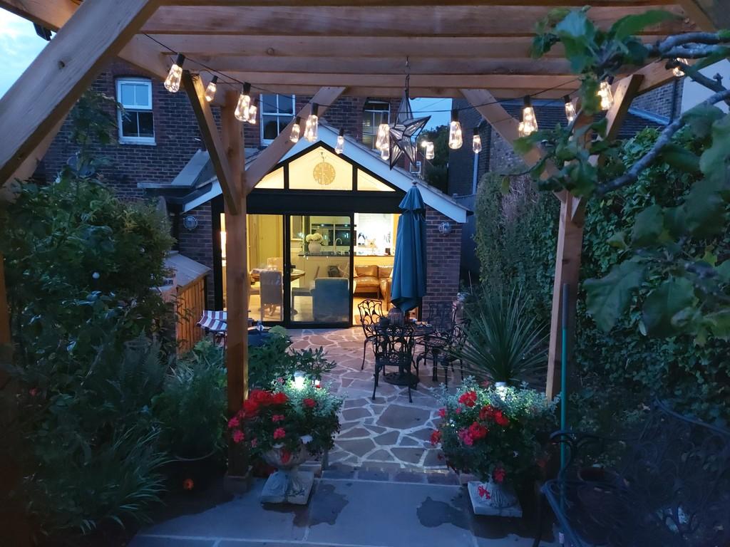 Garden at night