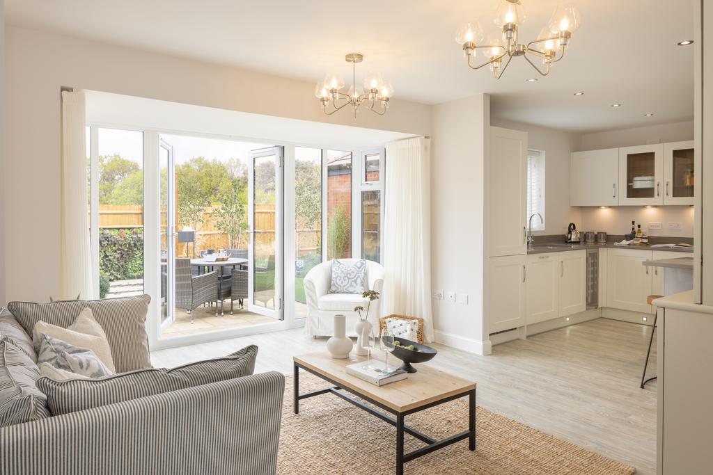 Kitchen with French doors Manning Show Home