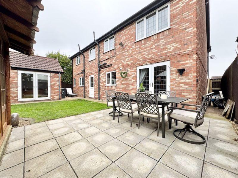 Patio and house