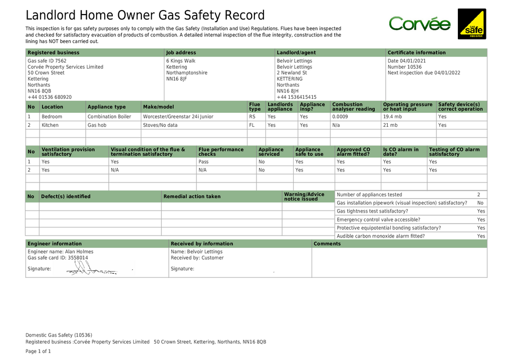 EPC Certificate