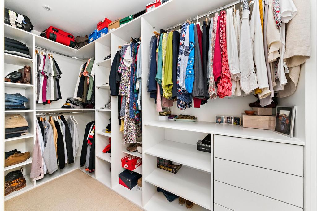 Walk in dressing room