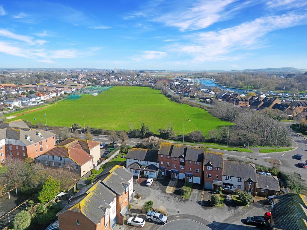 The Meridians, Christchurch, Dorset. BH23 1RD 3 bed townhouse for sale