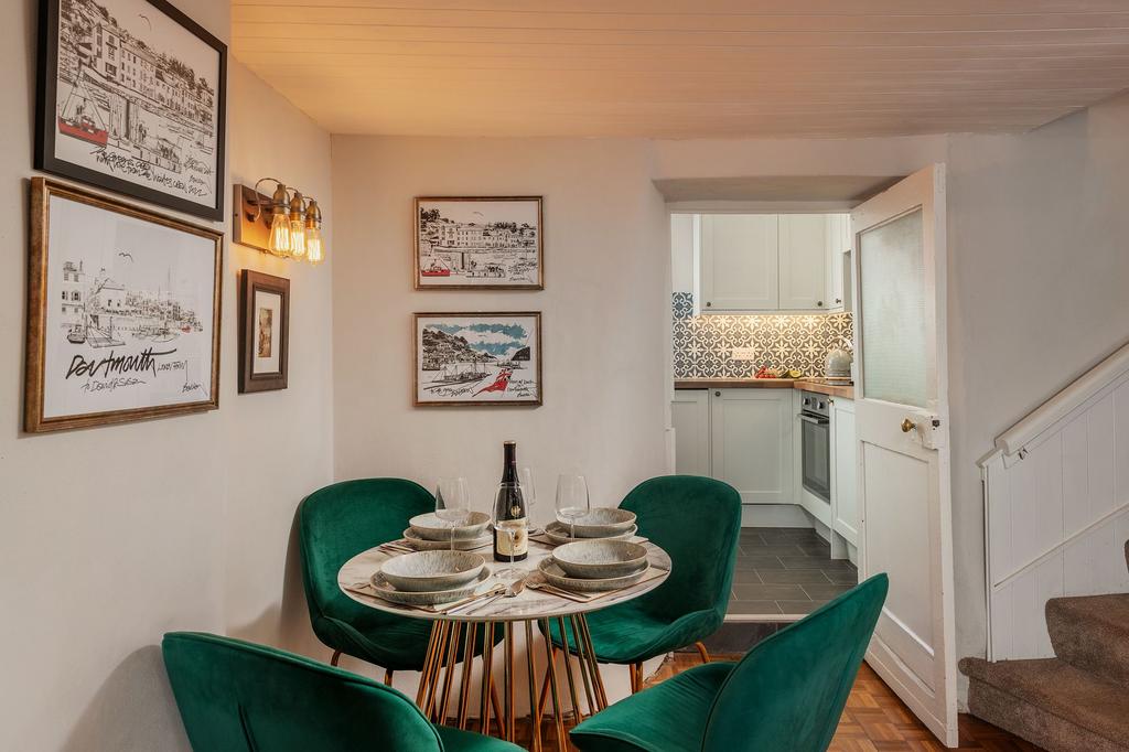 Crooks Cottage, Dittisham   Dining area through...