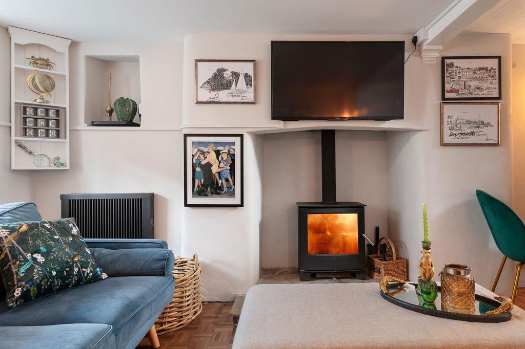 Living room  Crooks Cottage, Dittisham