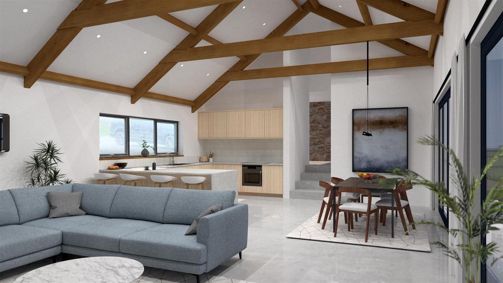 Main barn living space (computer generated image).