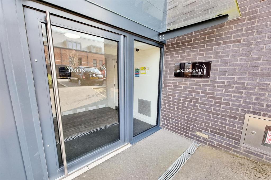 Entrance to block: