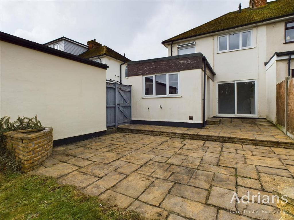 Rear of property