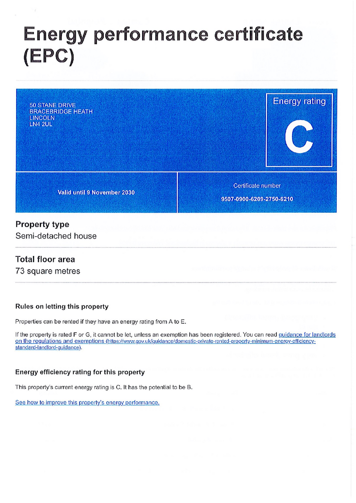 EPC Certificate