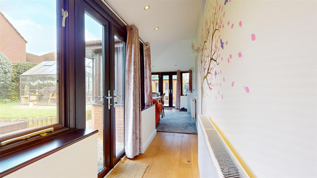 Tiled roof glazed conservatory