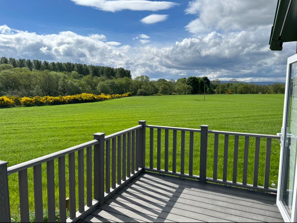 View from the decking