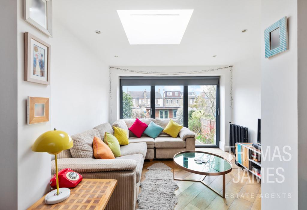 Kingsley Road, living room with garden views