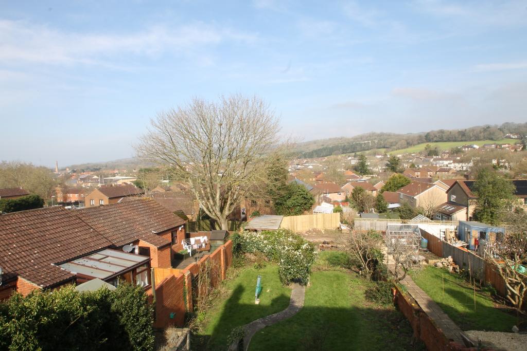 Rear view towards the Mendip Hills