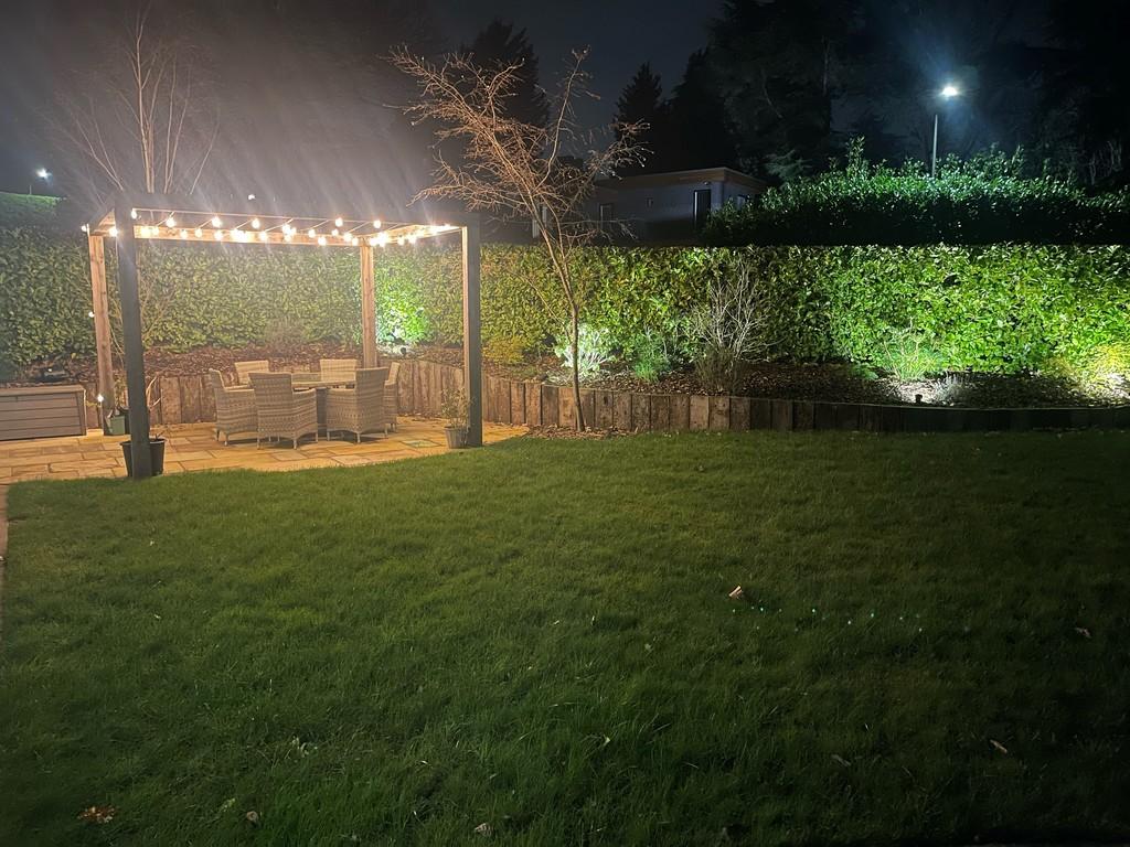 Back Garden in dark