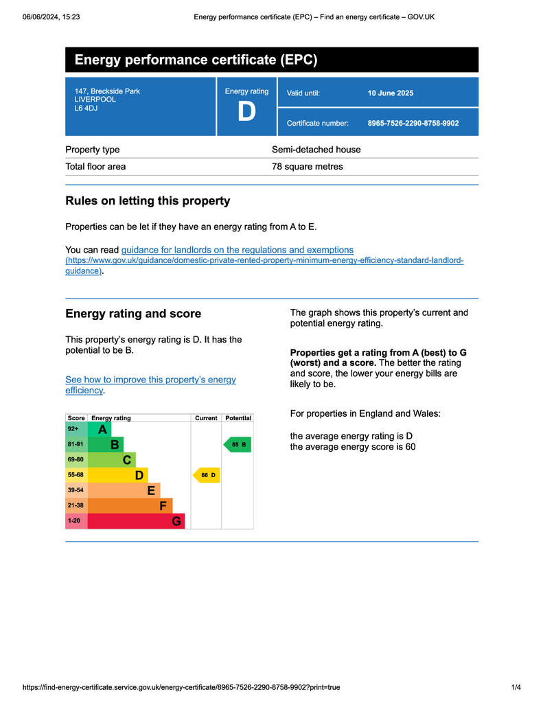 EPC Certificate