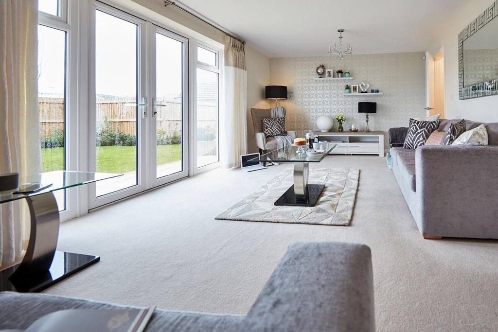 With easy access to the rear garden