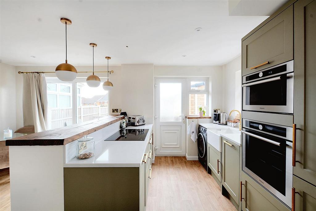Open plan full width dining kitchen
