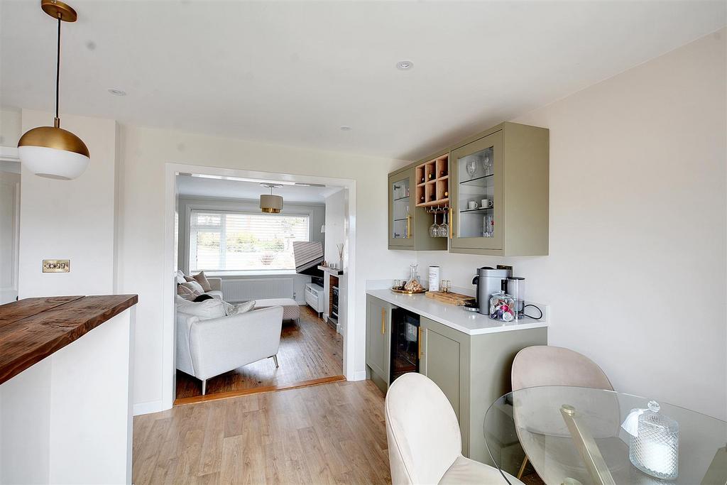 Open plan full width dining kitchen