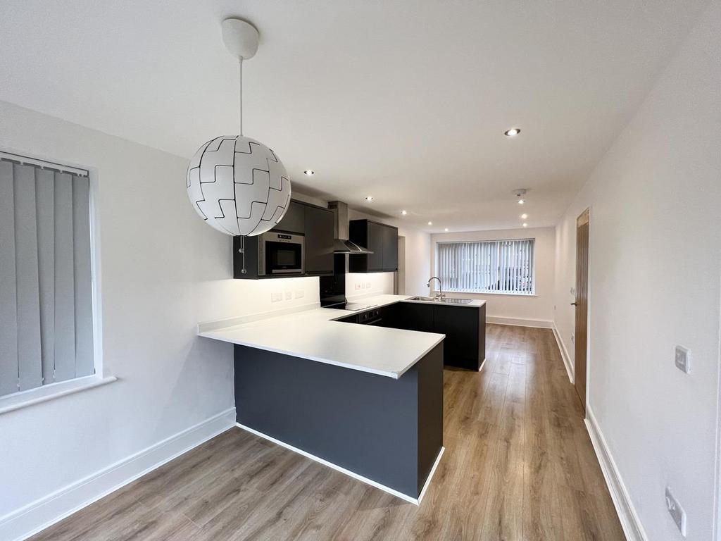 Family Room With Dining Area &amp; Kitchen