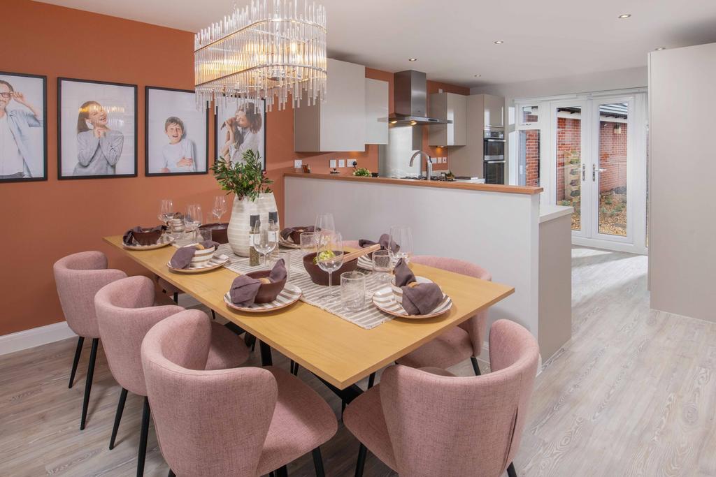 Modern kitchen diner in the four bedroom Moss