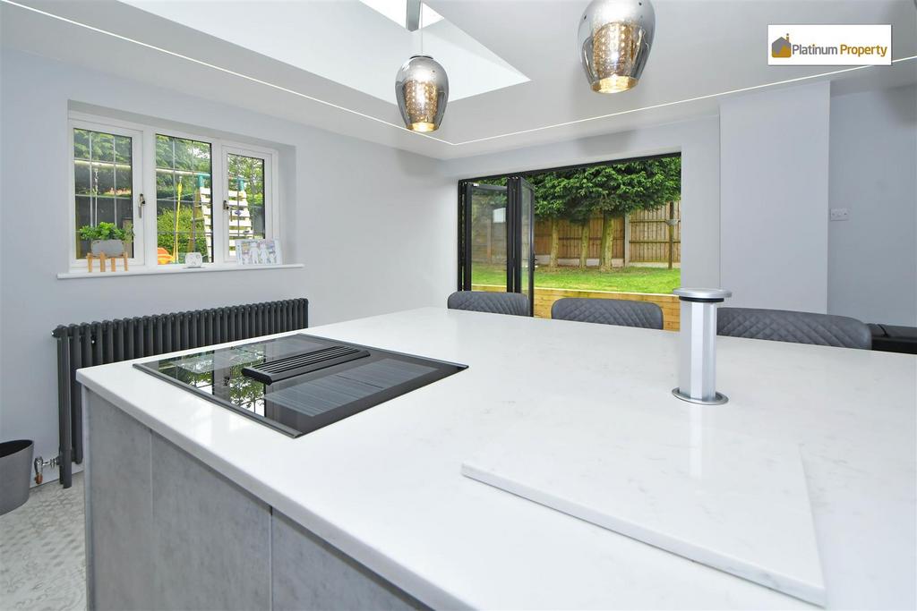 Open plan living dining kitchen