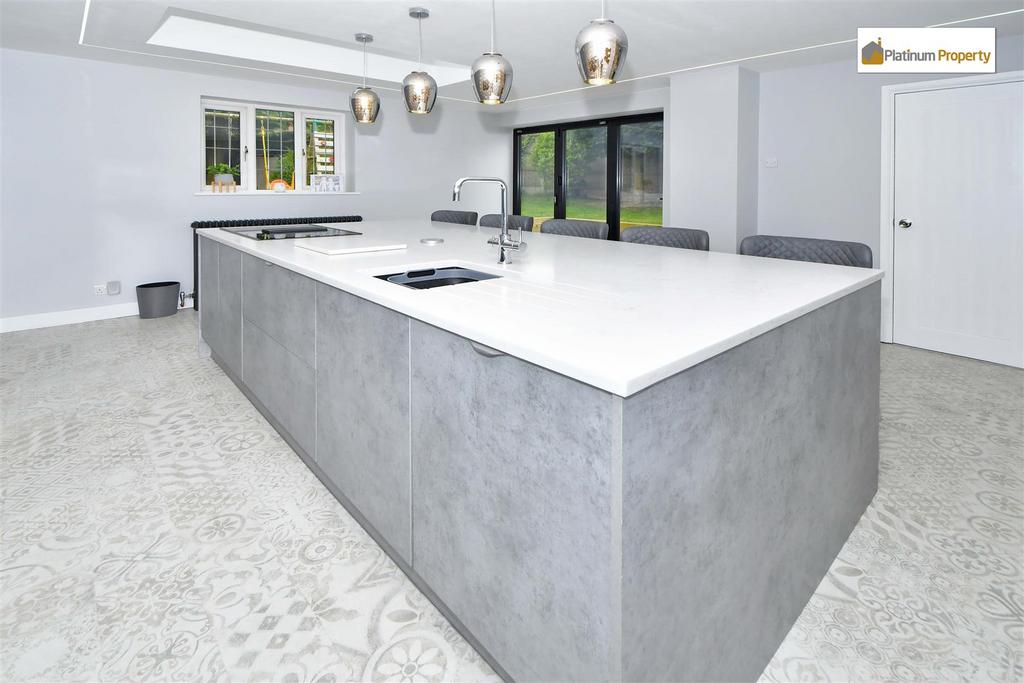 Open plan living dining kitchen