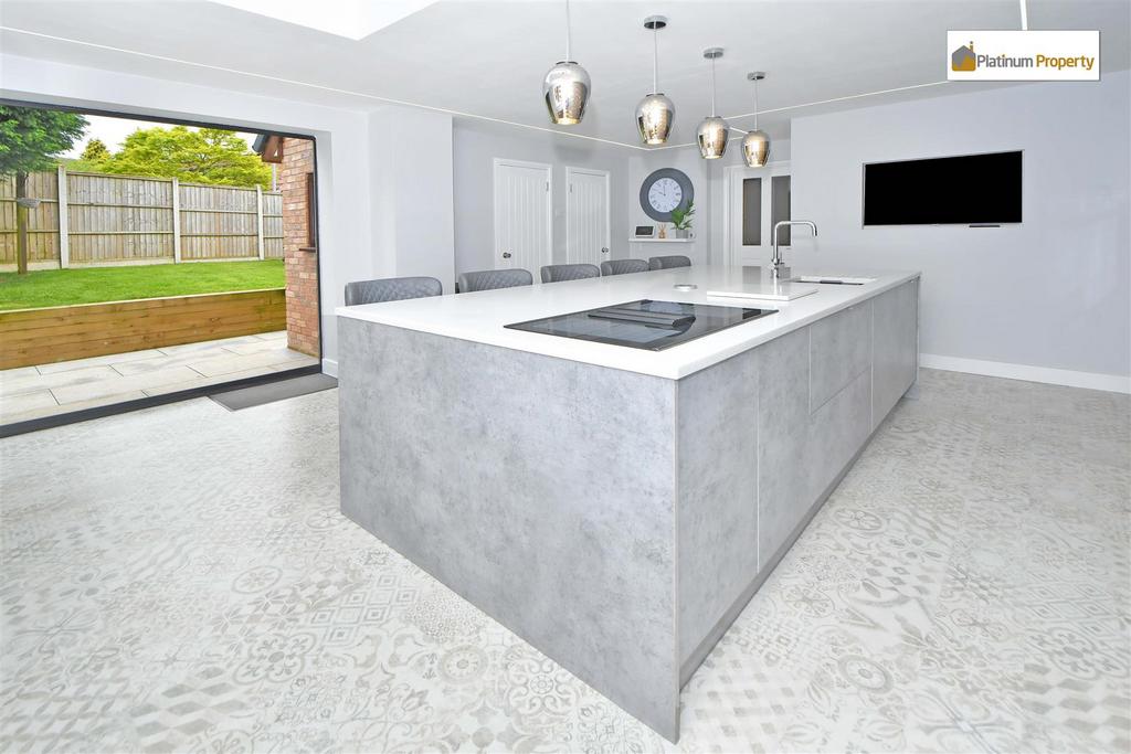 Open plan living dining kitchen