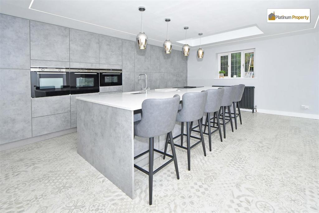 Open plan living dining kitchen