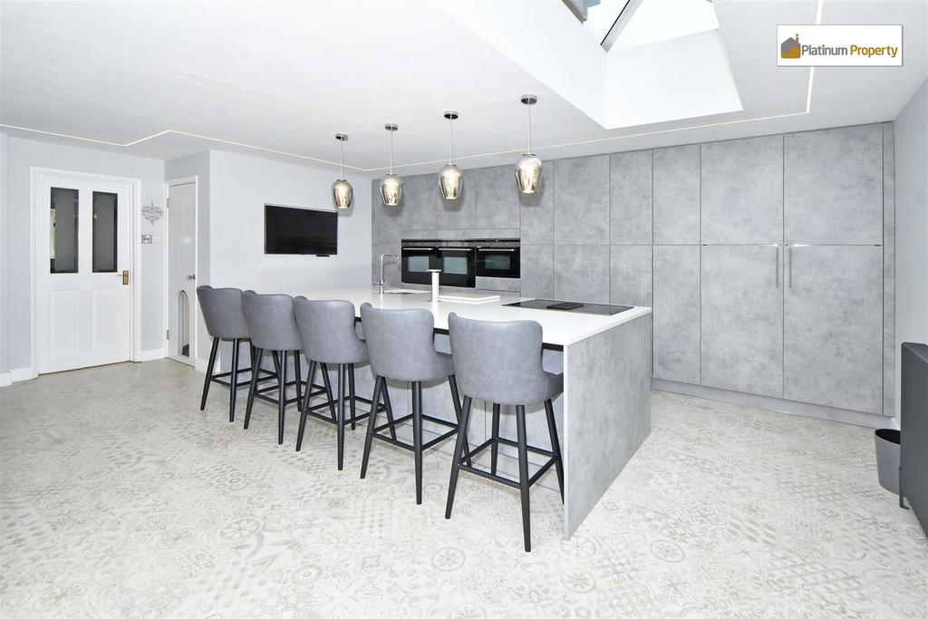 Open plan living dining kitchen