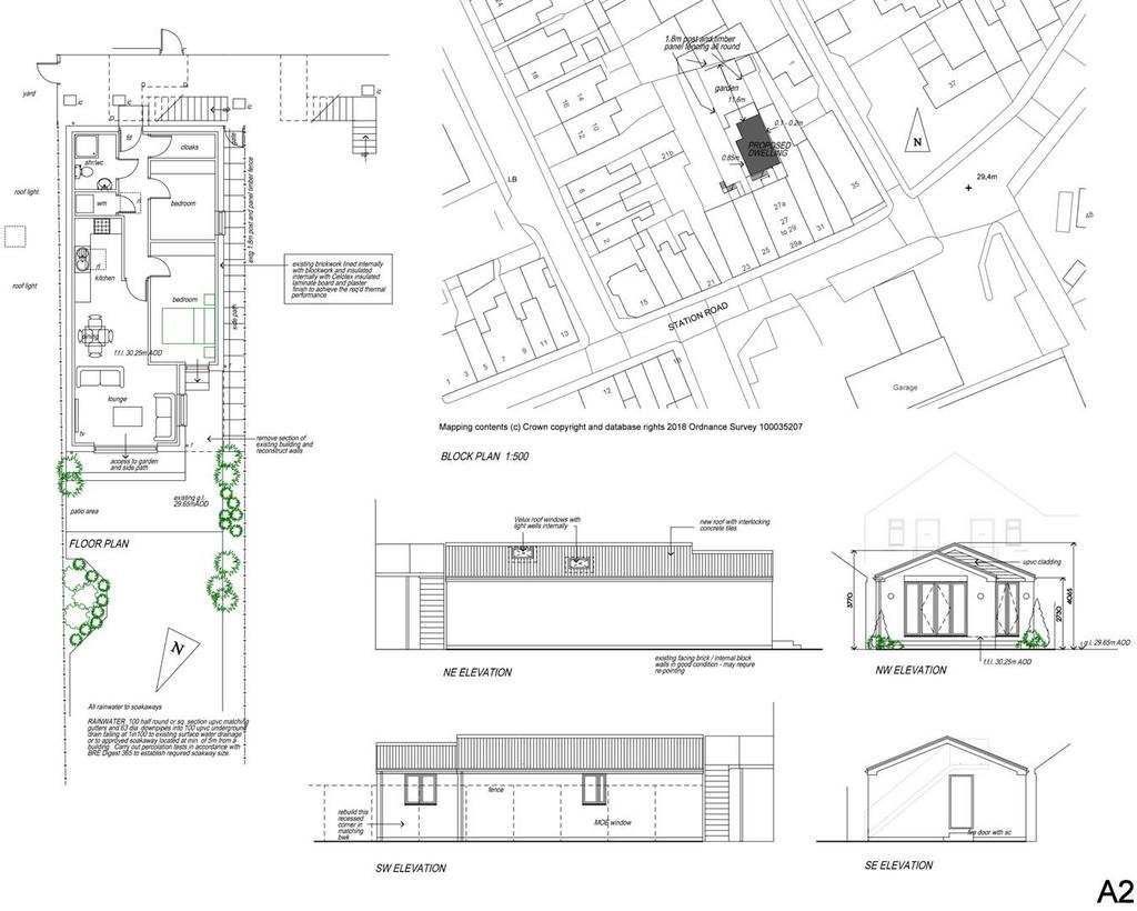 Plans for rear development