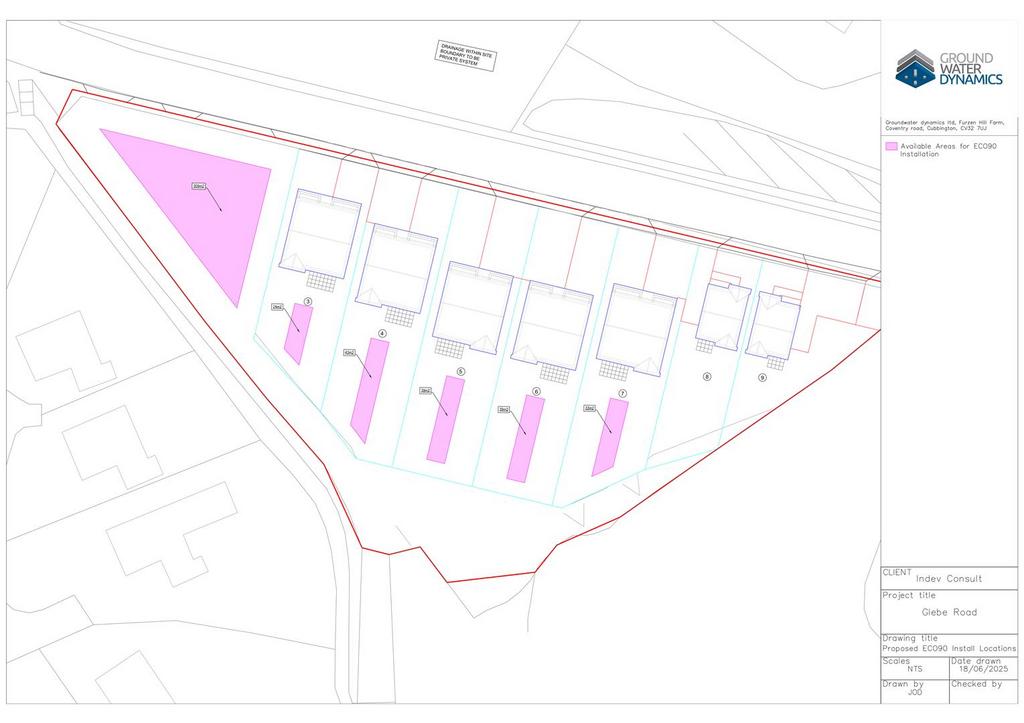 23-026-20 A Drainage Layout Overlayed ECO90 Locatio