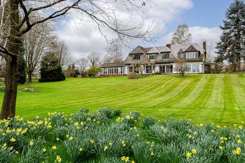 5 bedroom detached house for sale, Riverside country house in Plumley with 5.5 acres