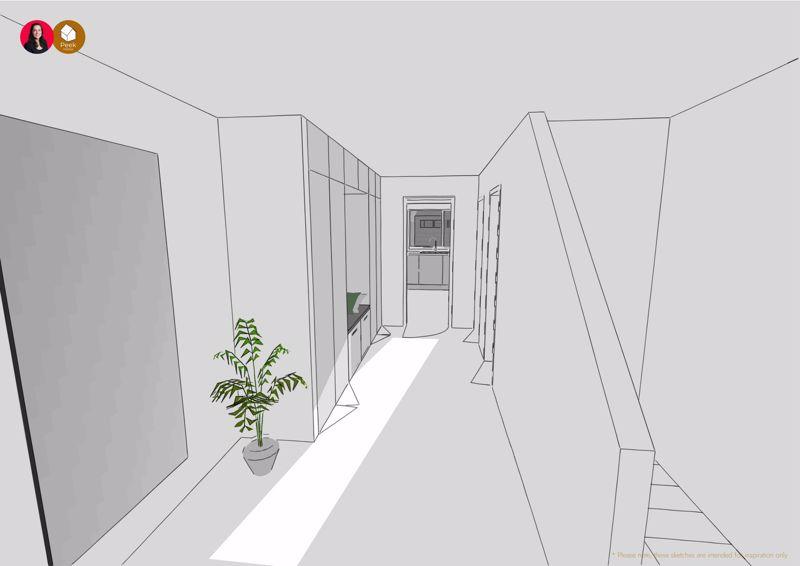 3 D Model Hallway