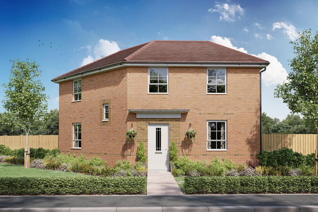Exterior CGI view of our 3 bed Lutterworth home